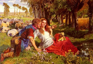 William Holman Hunt Painting - El pastor asalariado británico William Holman Hunt